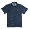 Cantina Pique Polo Short Sleeve Shirt - Desert Critters - Midnight