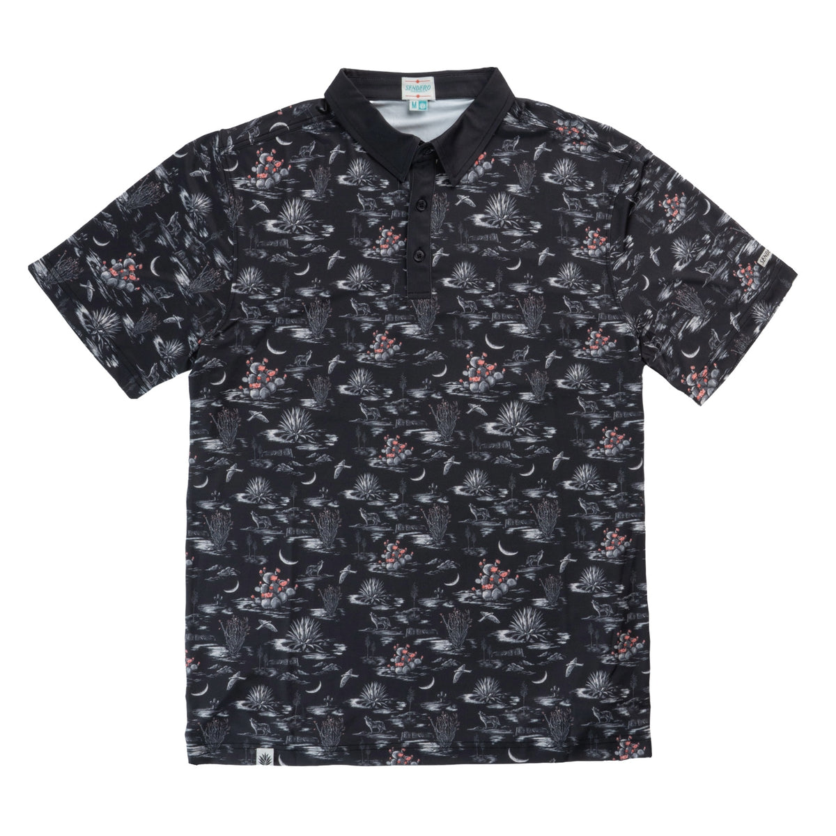High Noon Performance Polo - Nocturnal - Black