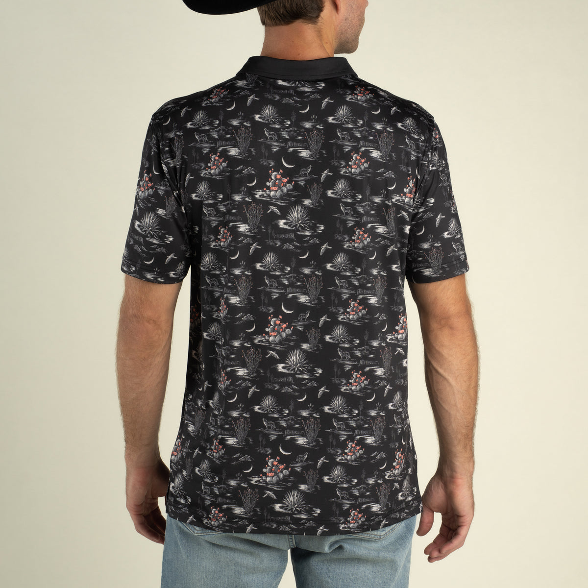 High Noon Performance Polo - Nocturnal - Black