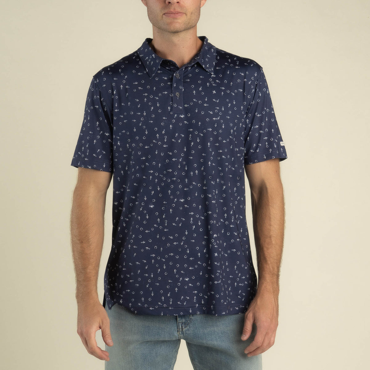 High Noon Performance Polo - Best of Luck - Midnight