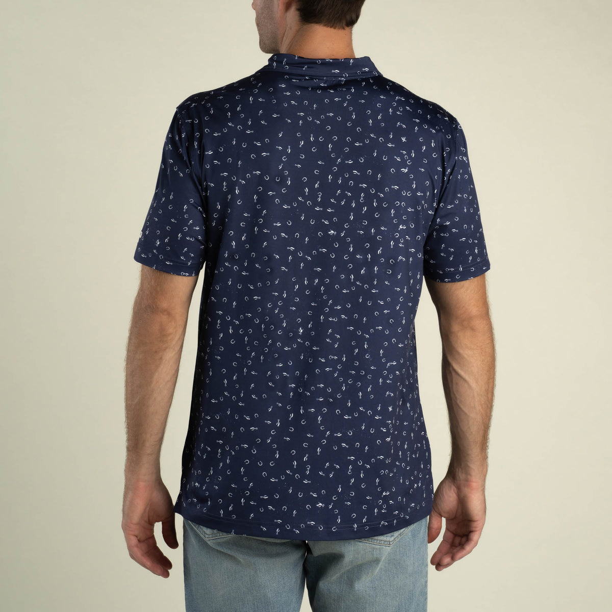 High Noon Performance Polo - Best of Luck - Midnight