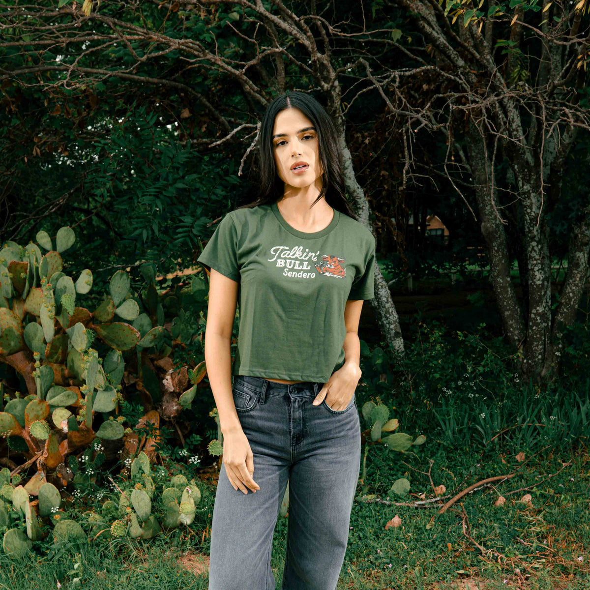 Talkin' Bull Boxy Tee - Green
