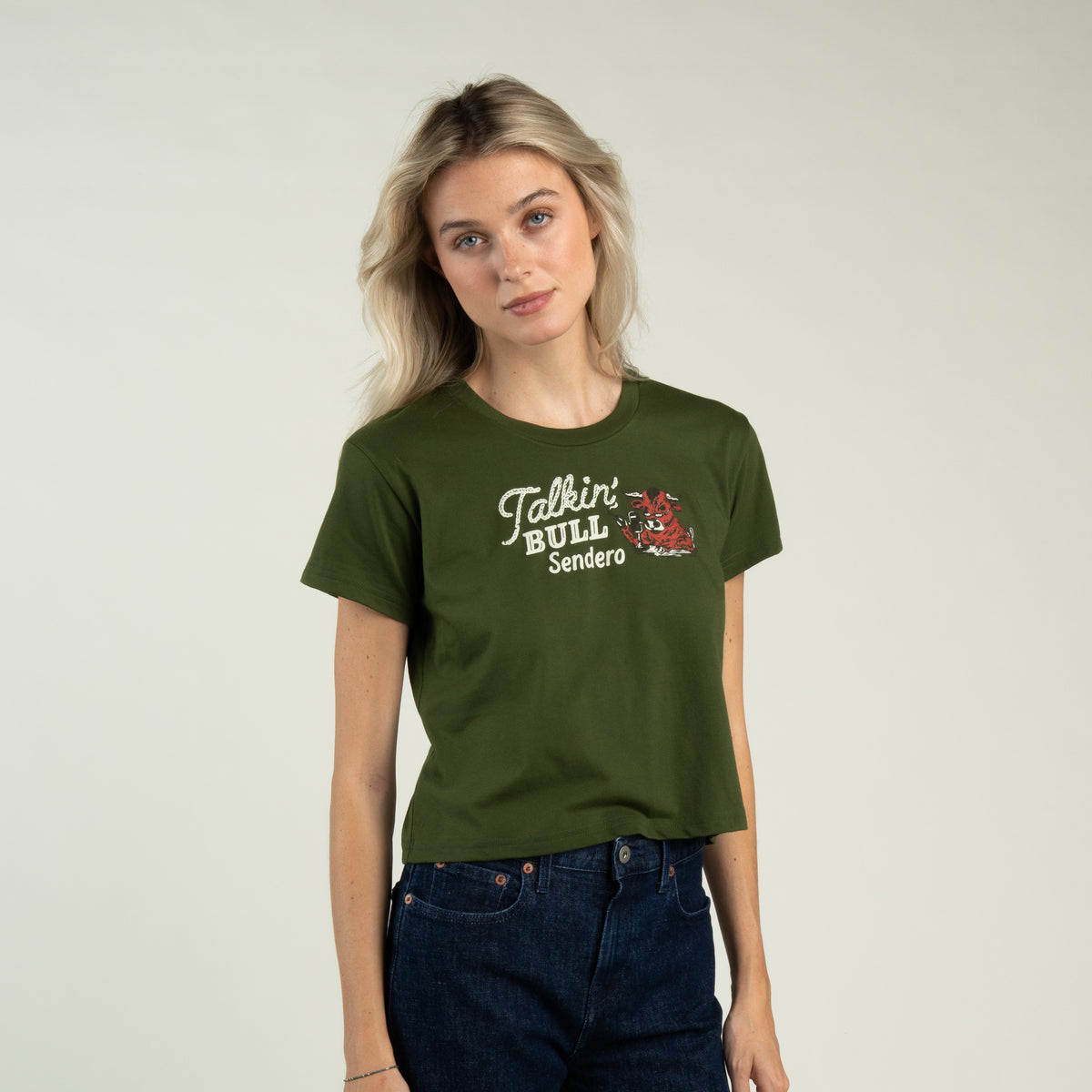 Talkin' Bull Boxy Tee - Green