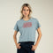 Western Goods Boxy Tee - Blue