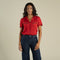 Cheyenne Western Blouse - Crimson