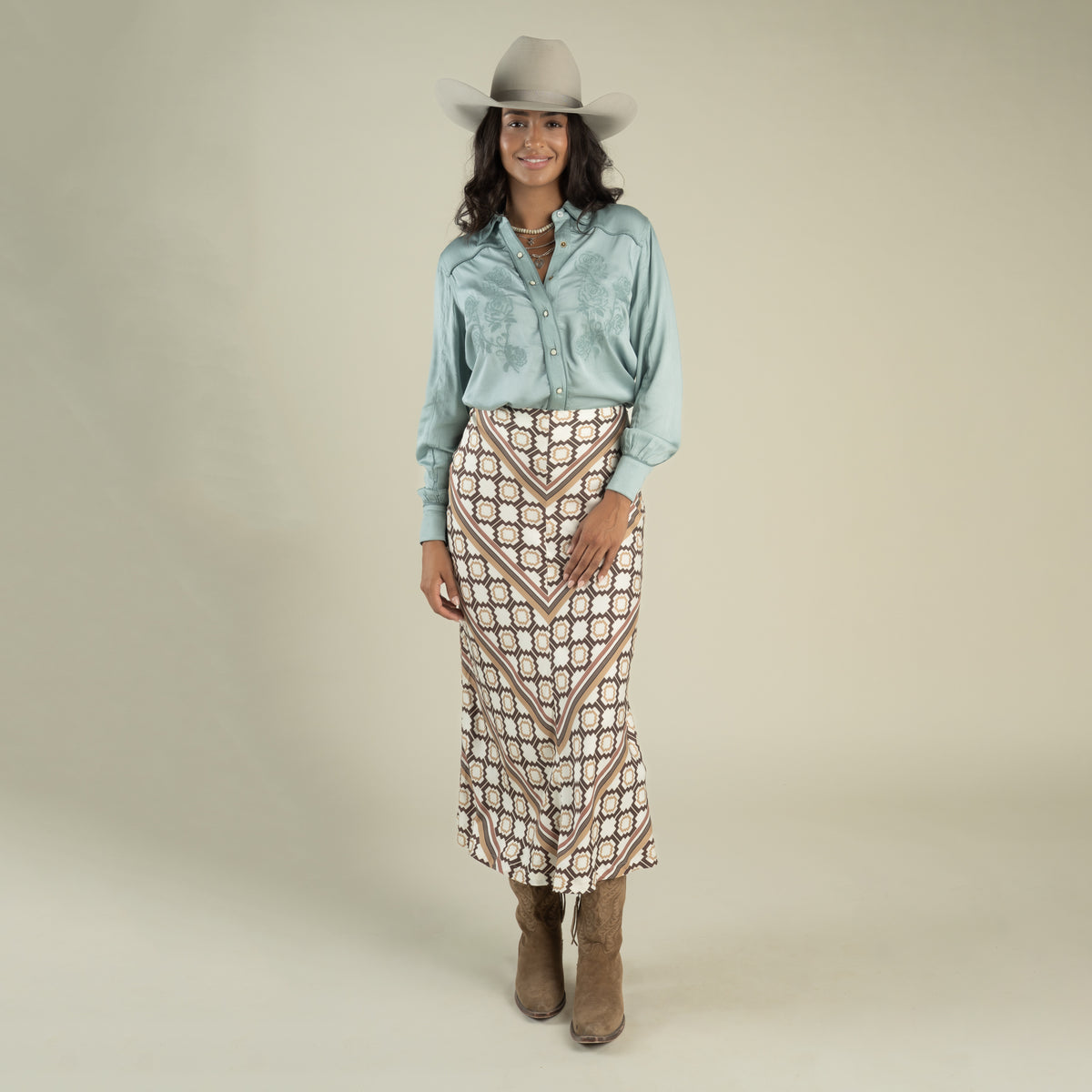 Dakota Blouse - Faded Sage