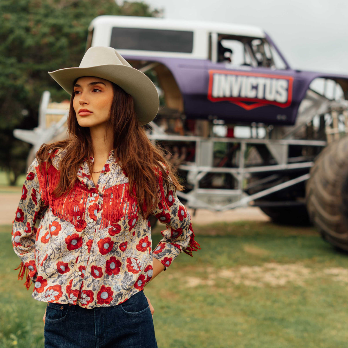 June Blouse - Desert Floral - Rosado