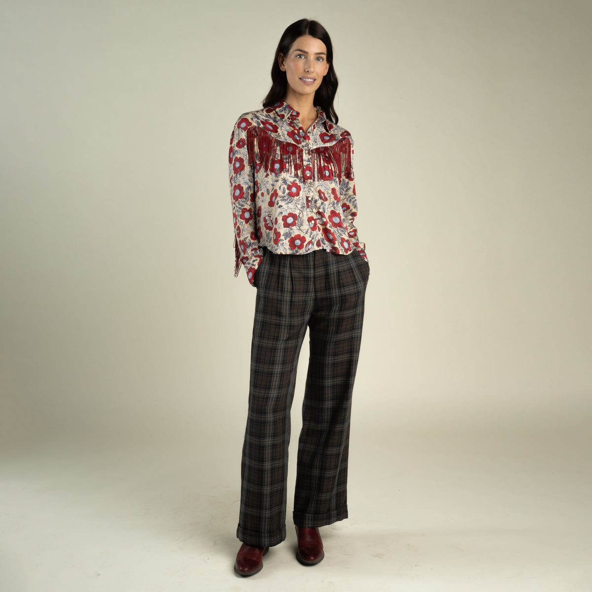 June Blouse - Desert Floral - Rosado
