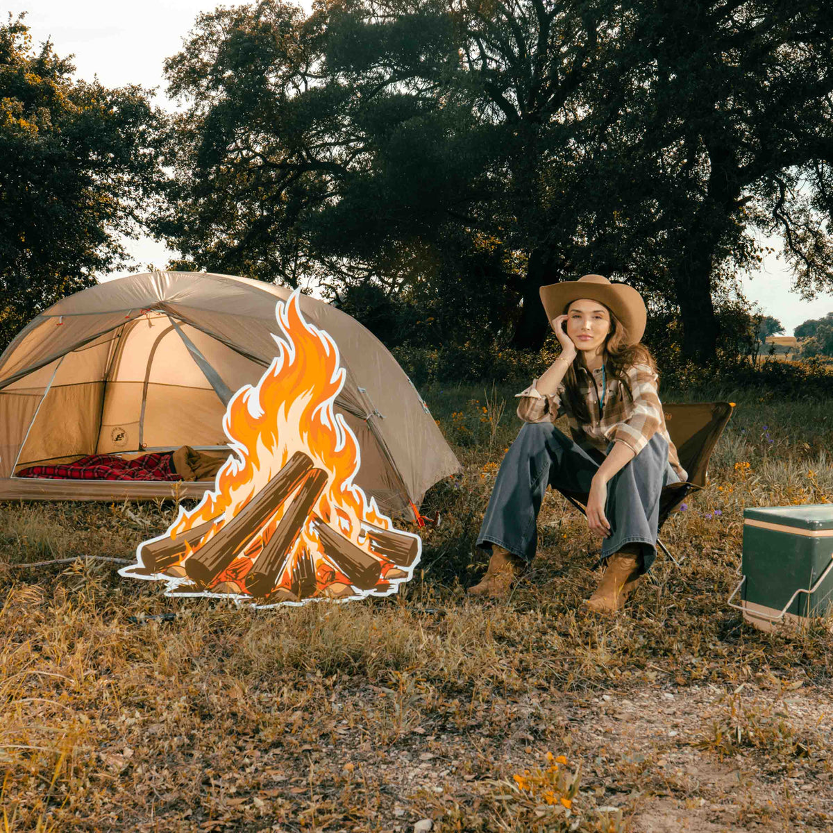 Women's Durango Flannel - Pearlsnap - Woodrow Plaid - Saddle