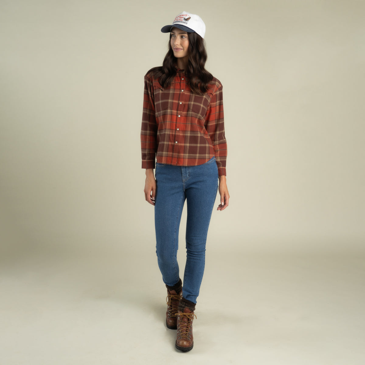 Women's Durango Flannel - Pearlsnap - Durango Plaid - Redrock