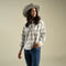 Helena Button Down - Paisano Check - Opal