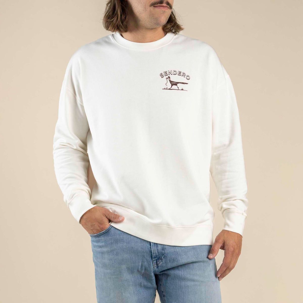 Desert Runner Sweatshirt - Vintage White