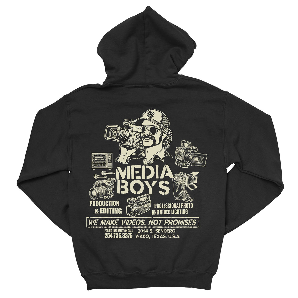 Media Boys Hoodie - Black
