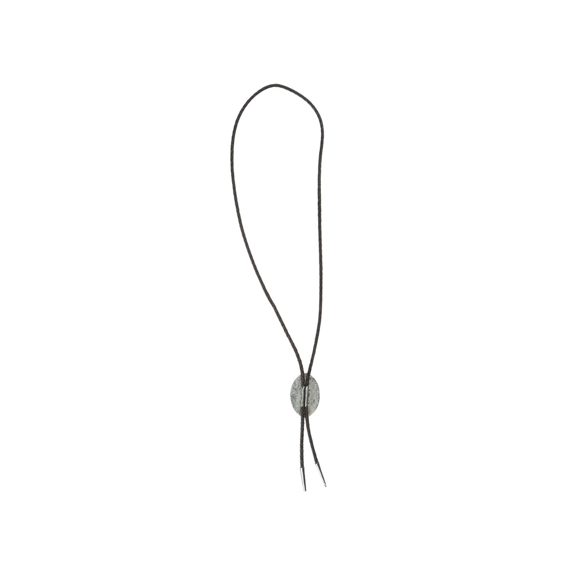 Western Floral Bolo Tie - Antique Nickel
