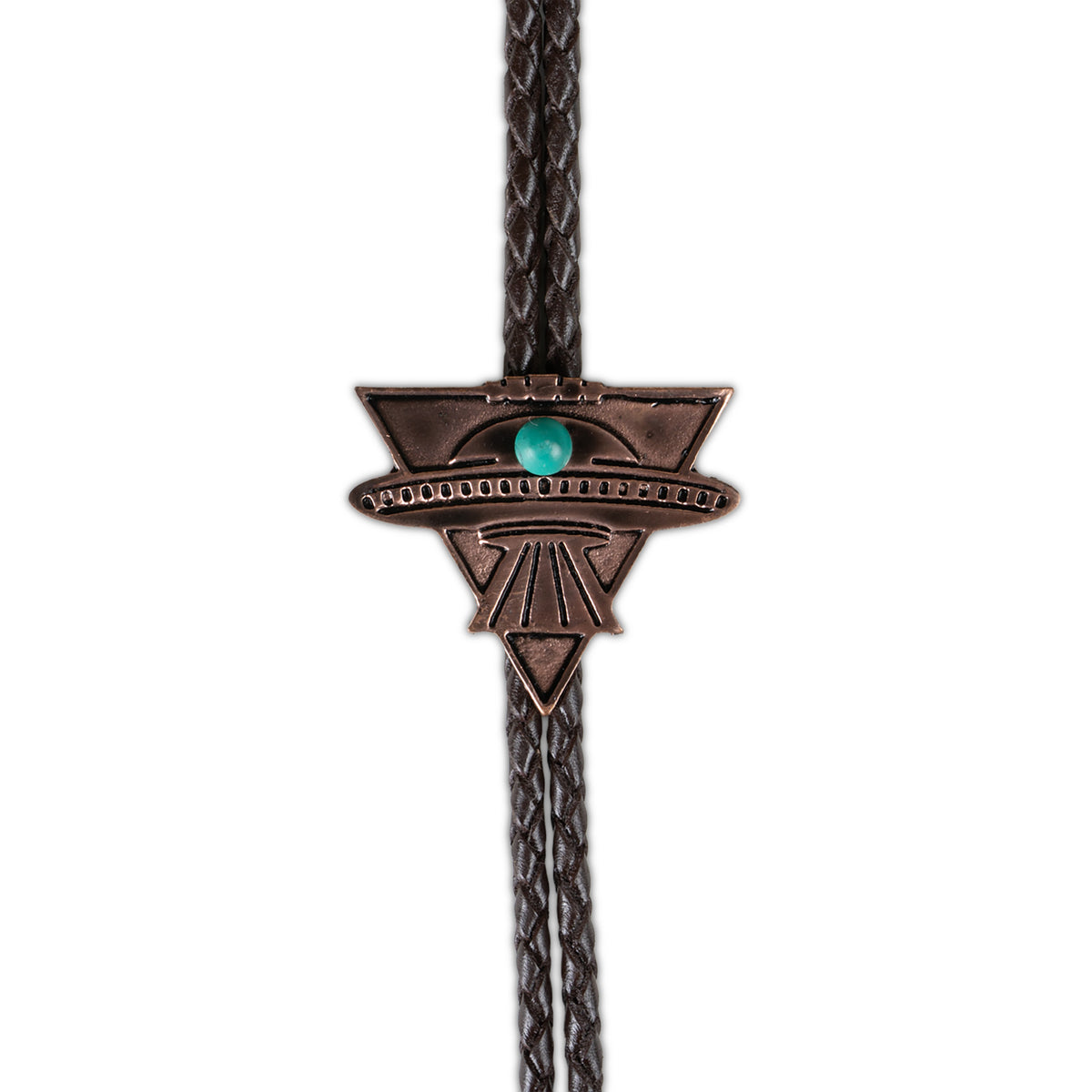 UFO Bolo Tie - Antique Bronze