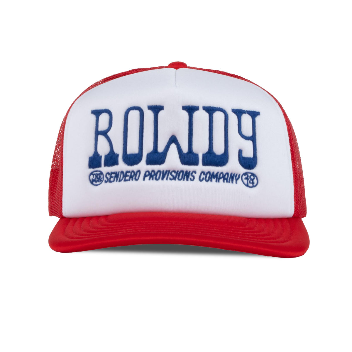 Rowdy Hat - White/Red