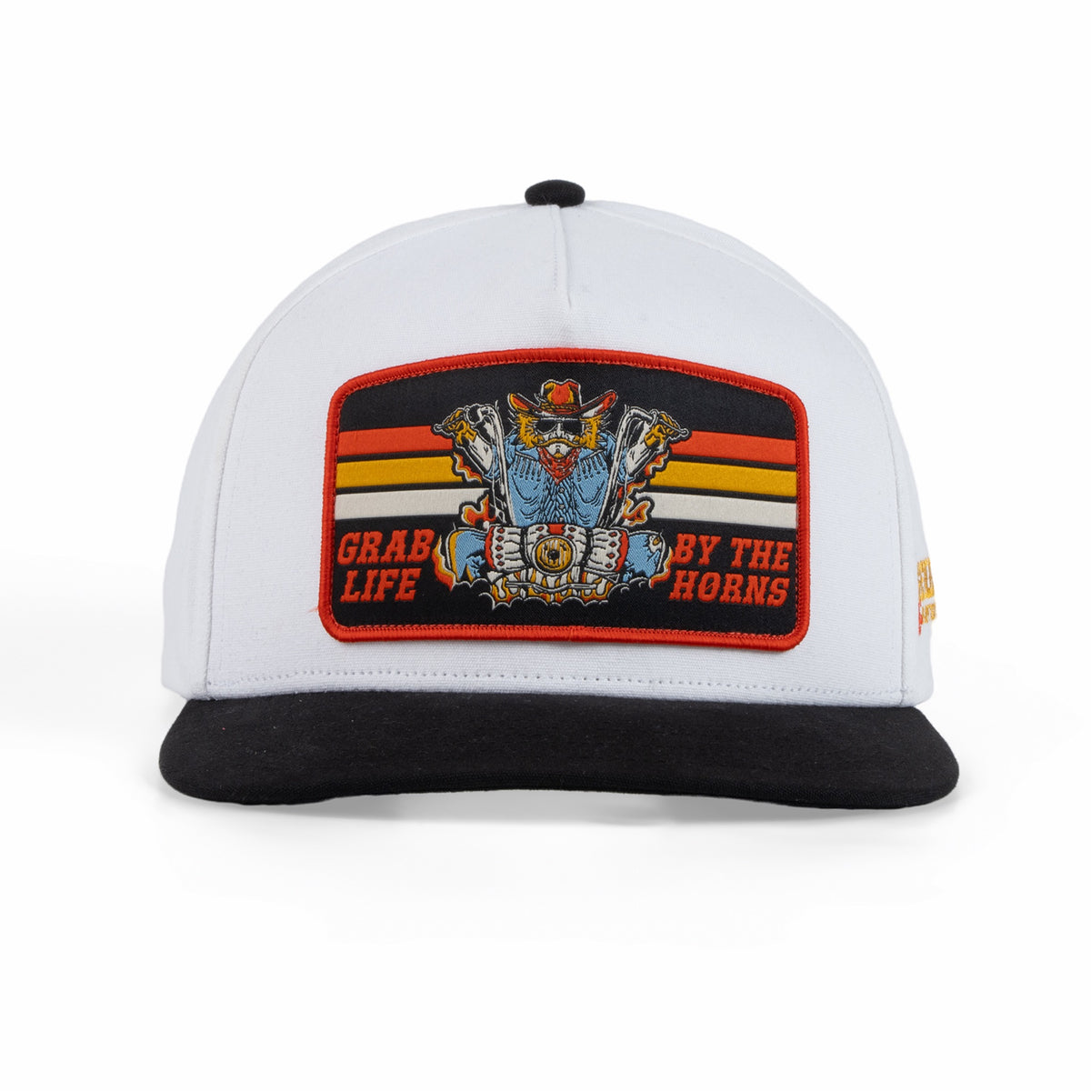 Grab Life Hat - White/Black