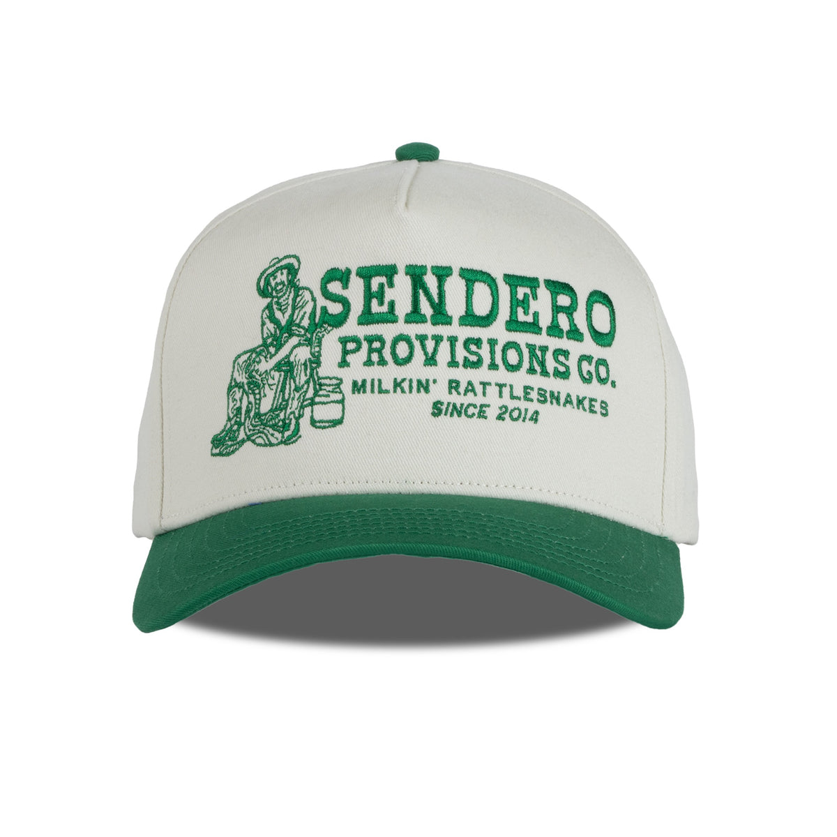 Milkin' Rattlesnakes Hat - Cream/Green