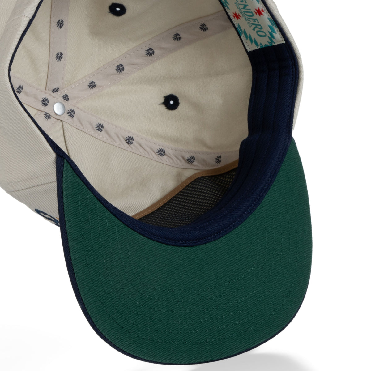 Genuine Western Hat - Cream/Navy