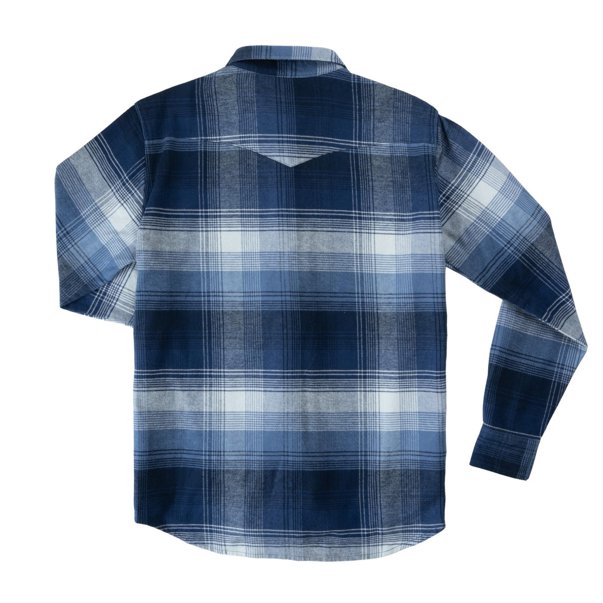 Durango Flannel - Pearlsnap - Blue/White