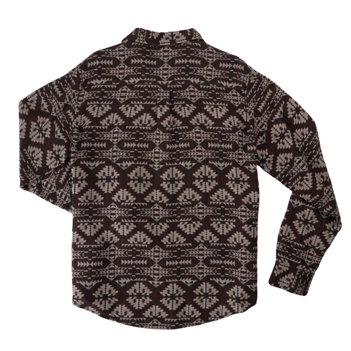 Boquillas Long Sleeve Shirt - Arroyo Chevron - Burgundy