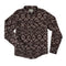 Boquillas Long Sleeve Shirt - Arroyo Chevron - Burgundy