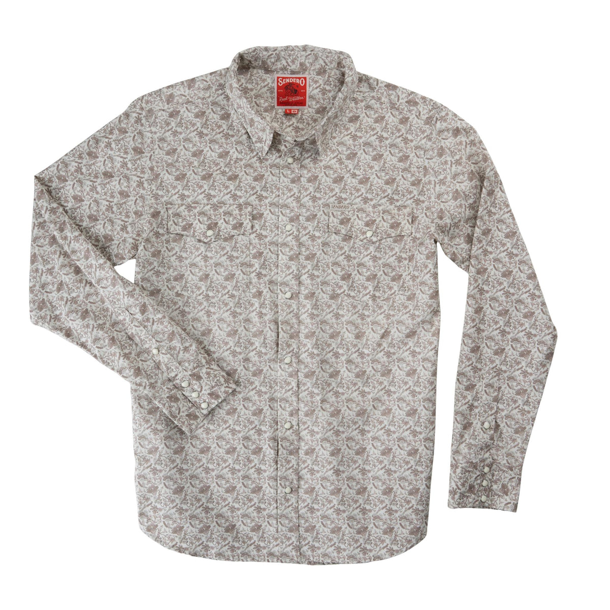The Wyatt Pearl Snap Long Sleeve Print Shirt