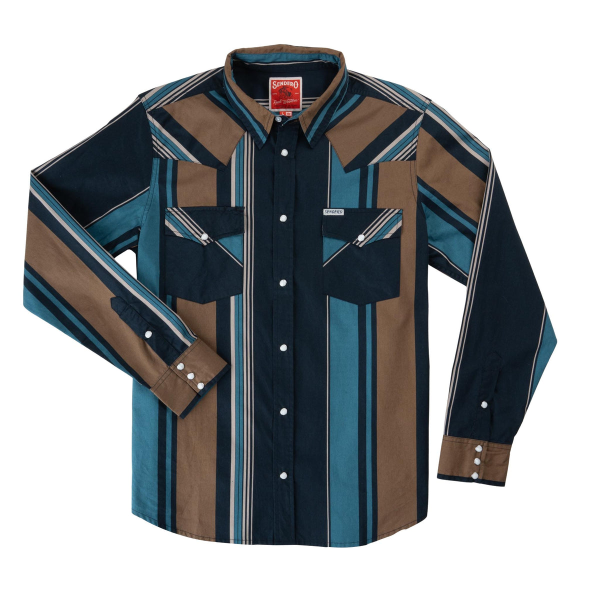 The Wyatt Pearl Snap Long Sleeve Print Shirt
