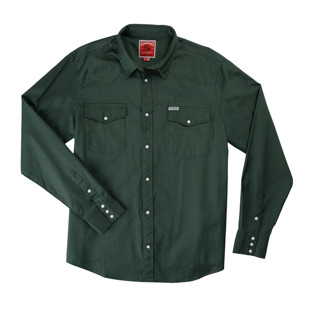 The Wyatt Pearl Snap Long Sleeve Solid Shirt