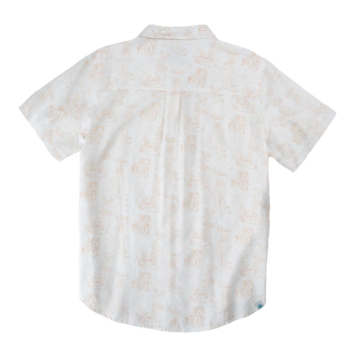 City Slicker Button Up Short Sleeve - Mythical Critters - Cream