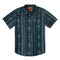 The Wyatt Pearl Snap Short Sleeve Print Shirt - Scorpion Stripe Turquoise