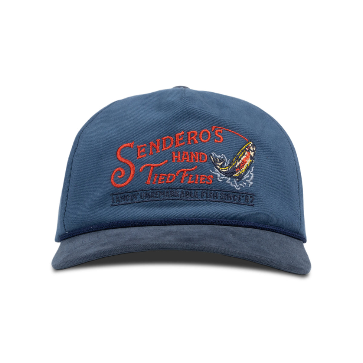 Hand Tied Flies Hat - Faded Navy