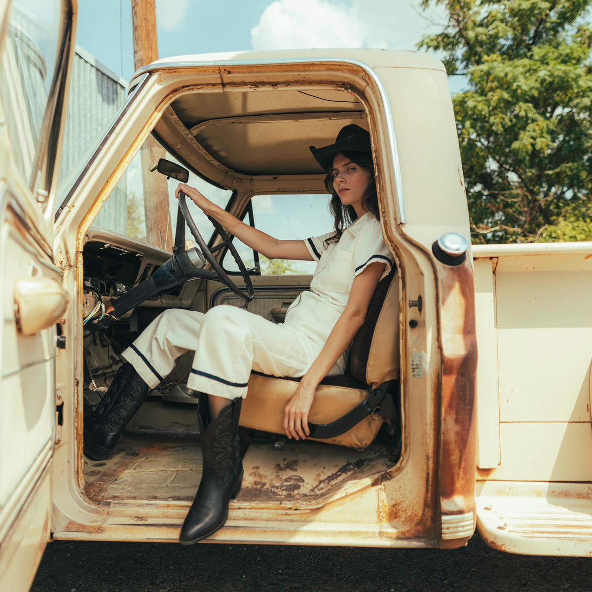 The Dolly Jumpsuit - Ecru
