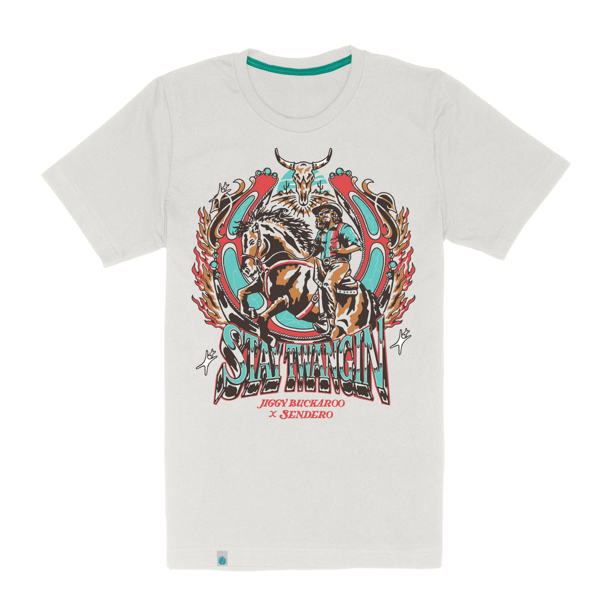 Jiggy Buckaroo X Sendero T-Shirt - White