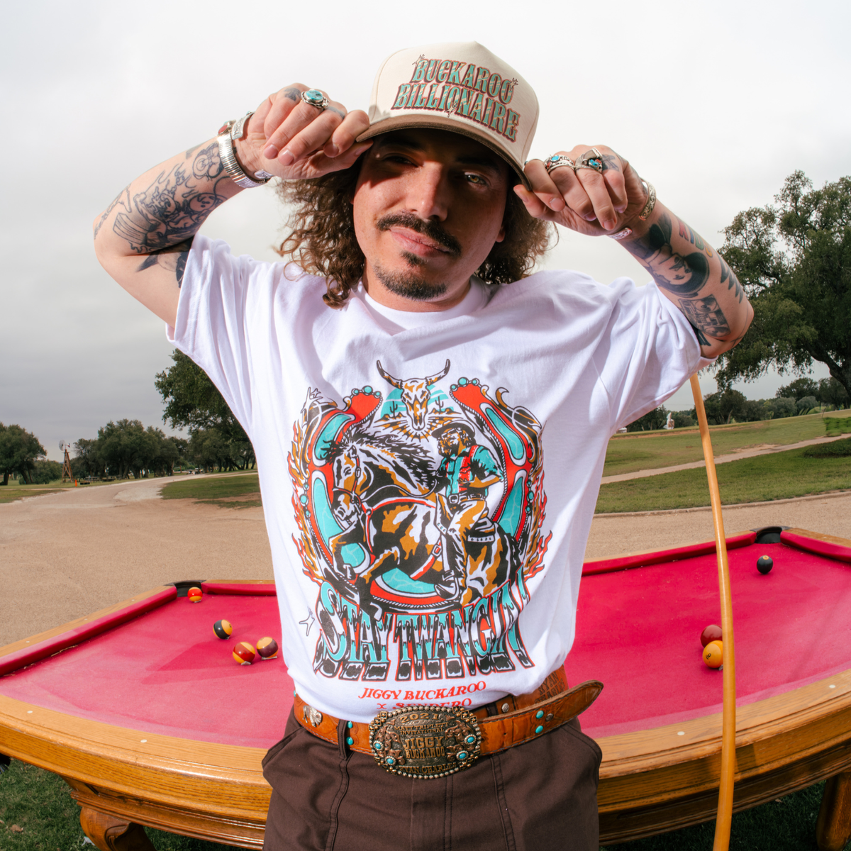Jiggy Buckaroo X Sendero T-Shirt - White
