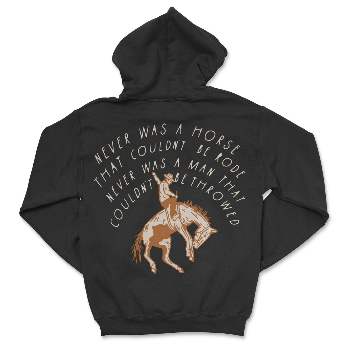 Never Was a Horse Hoodie - Black