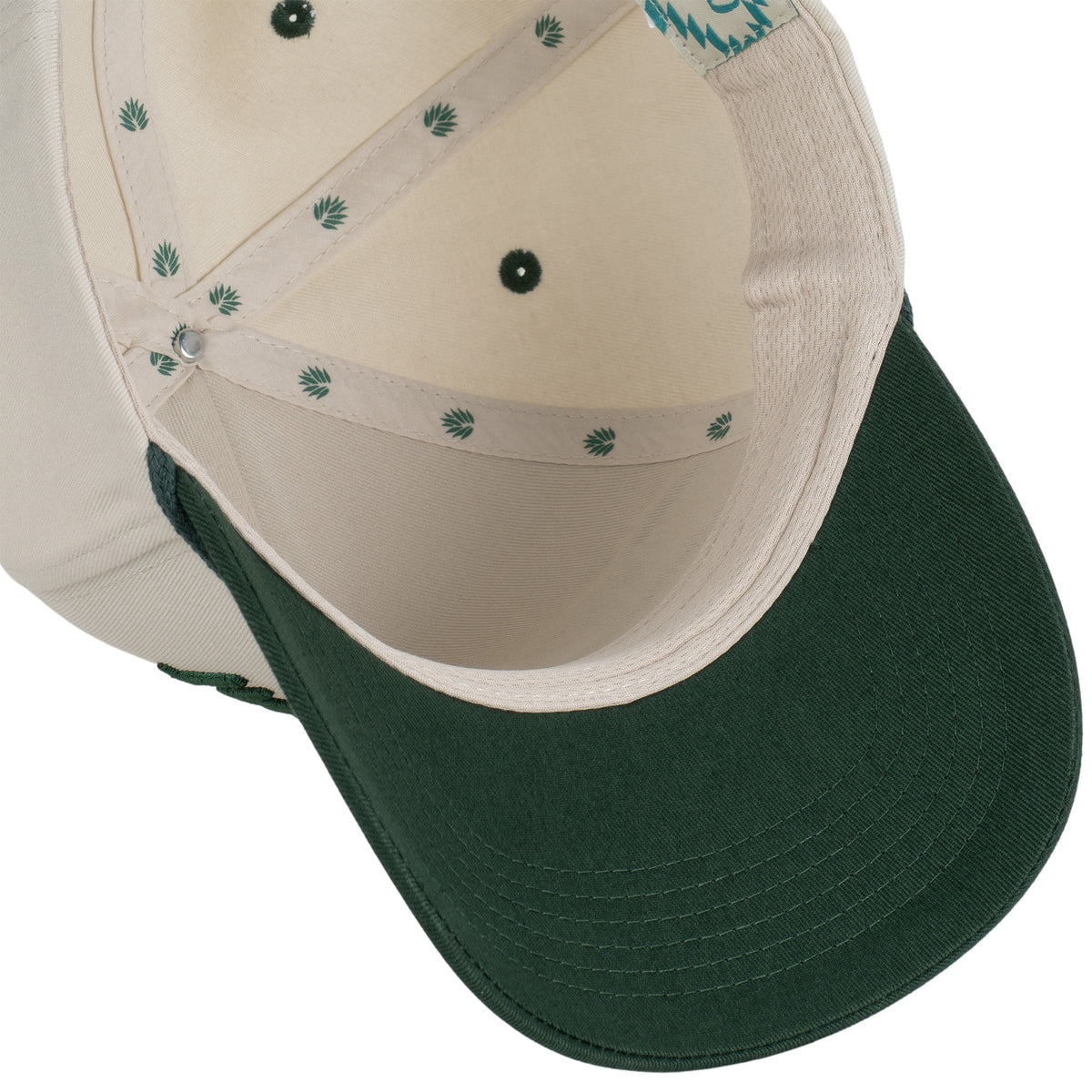 Cowboy Hat - Cream/Green