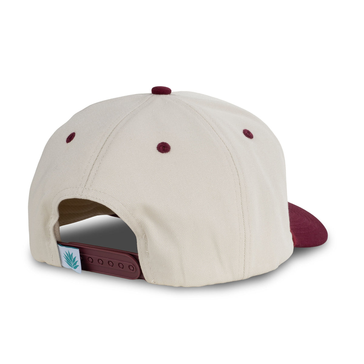 Cowboy Hat - Cream/Maroon