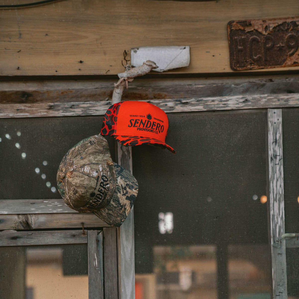 Logo Hat - Orange Camo