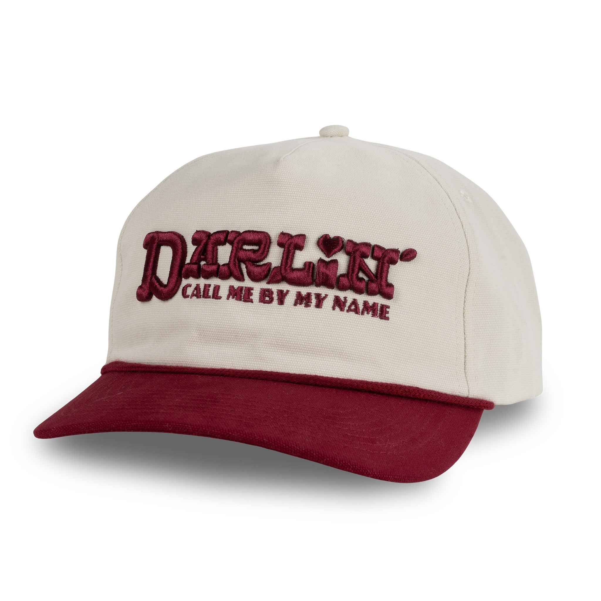 DARLIN Red and Cream EMBROIDERED Hat Well Darlin main image 3