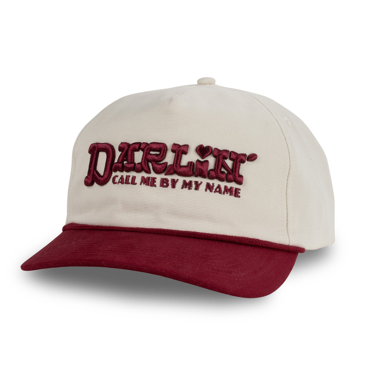 Darlin' Hat - Cream/Maroon
