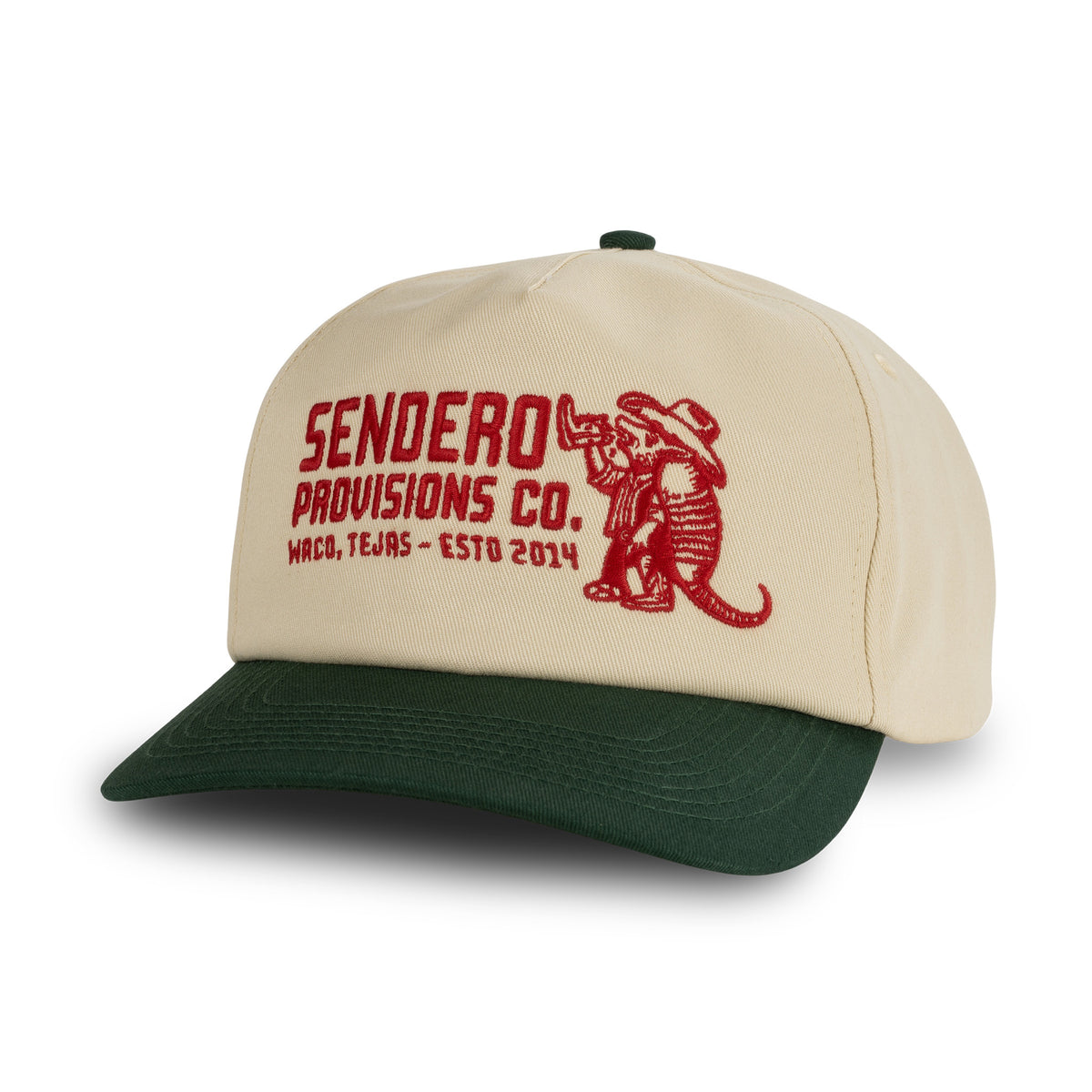 Armadillo Hat - Cream/Green