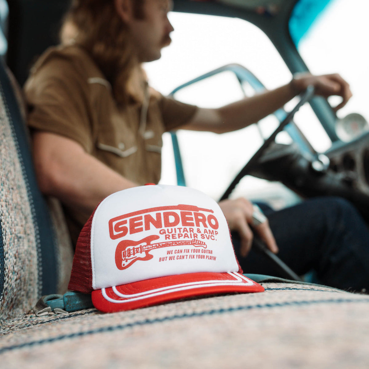 Guitar Repair Hat - Red