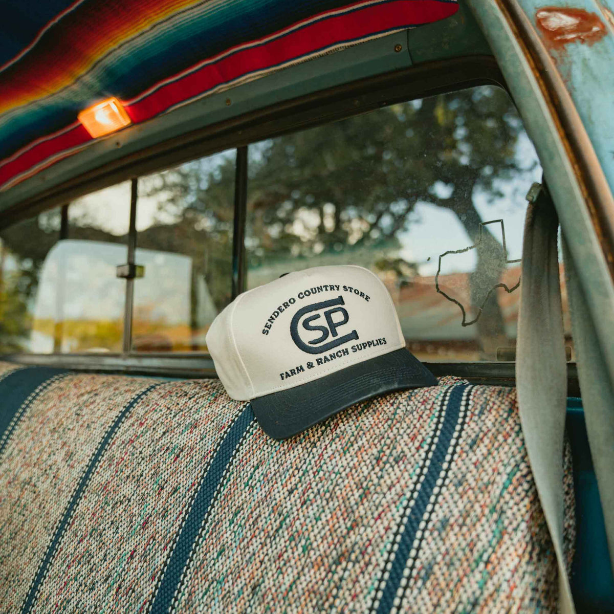 Ranch Supplies Hat - Cream/Navy