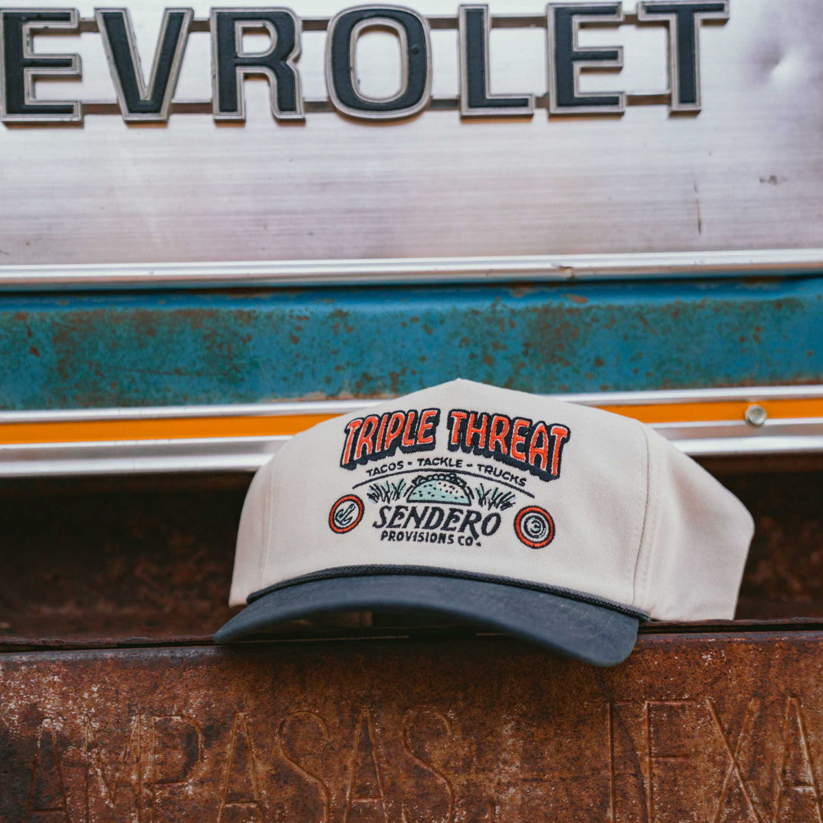 Triple Threat Hat - Cream