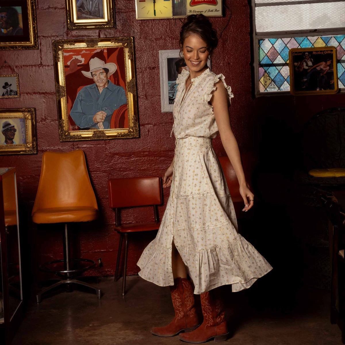Prairie Skirt - Dustbloom - Antique White