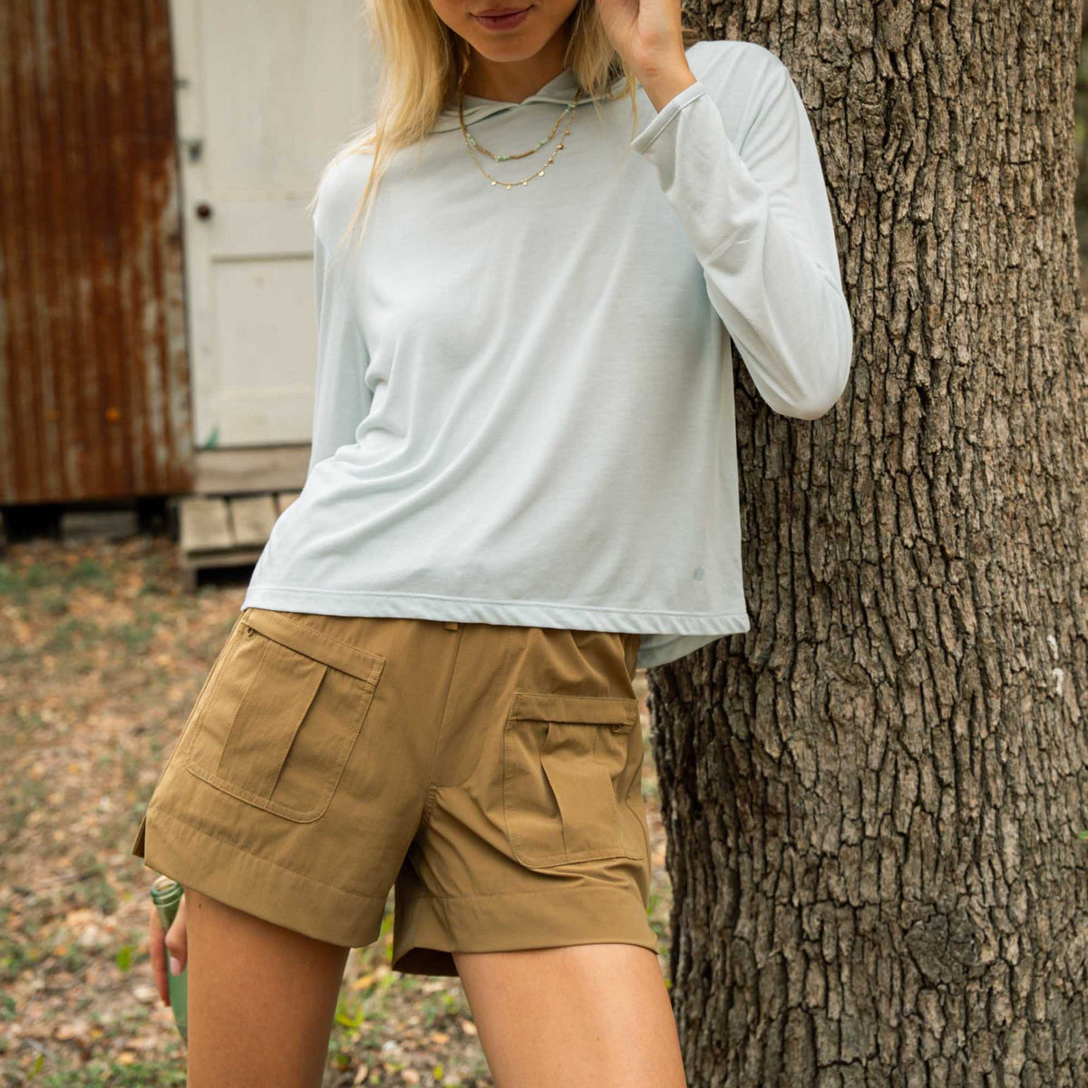 The Solaya Performance Short - Saddlebrush Brown