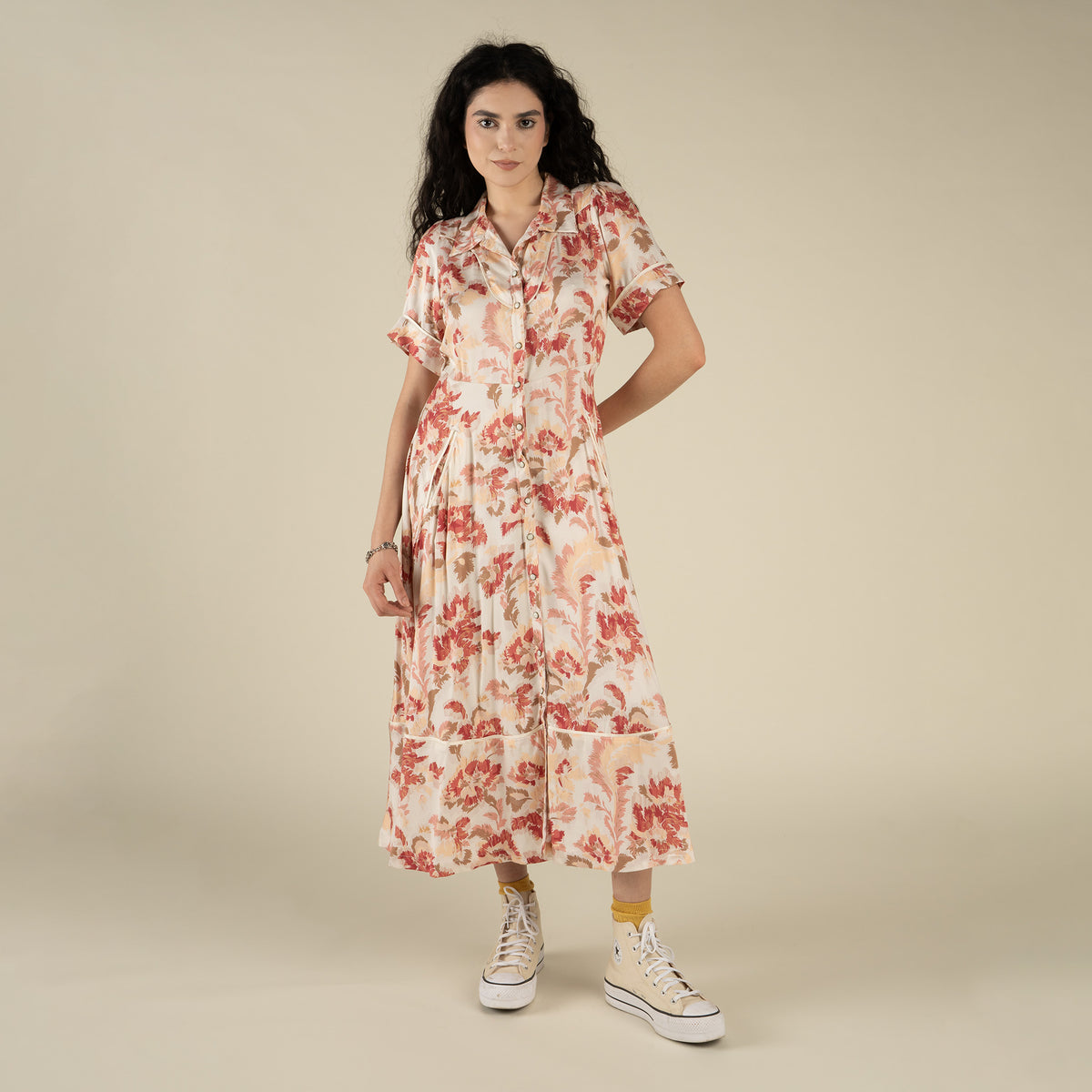 La Dahlia Dress - Alondra - Ivory