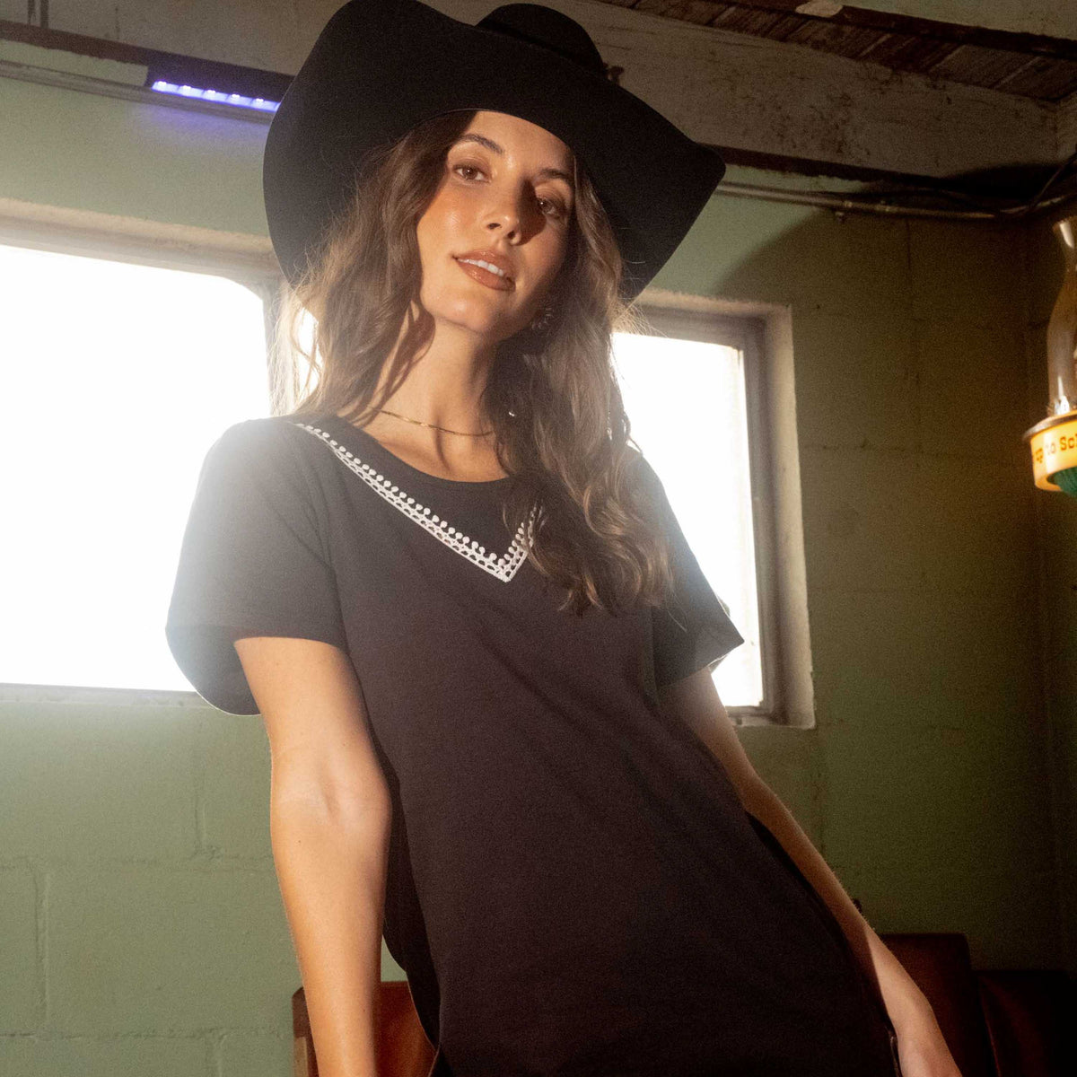 Maravilla Shirt Dress - Black