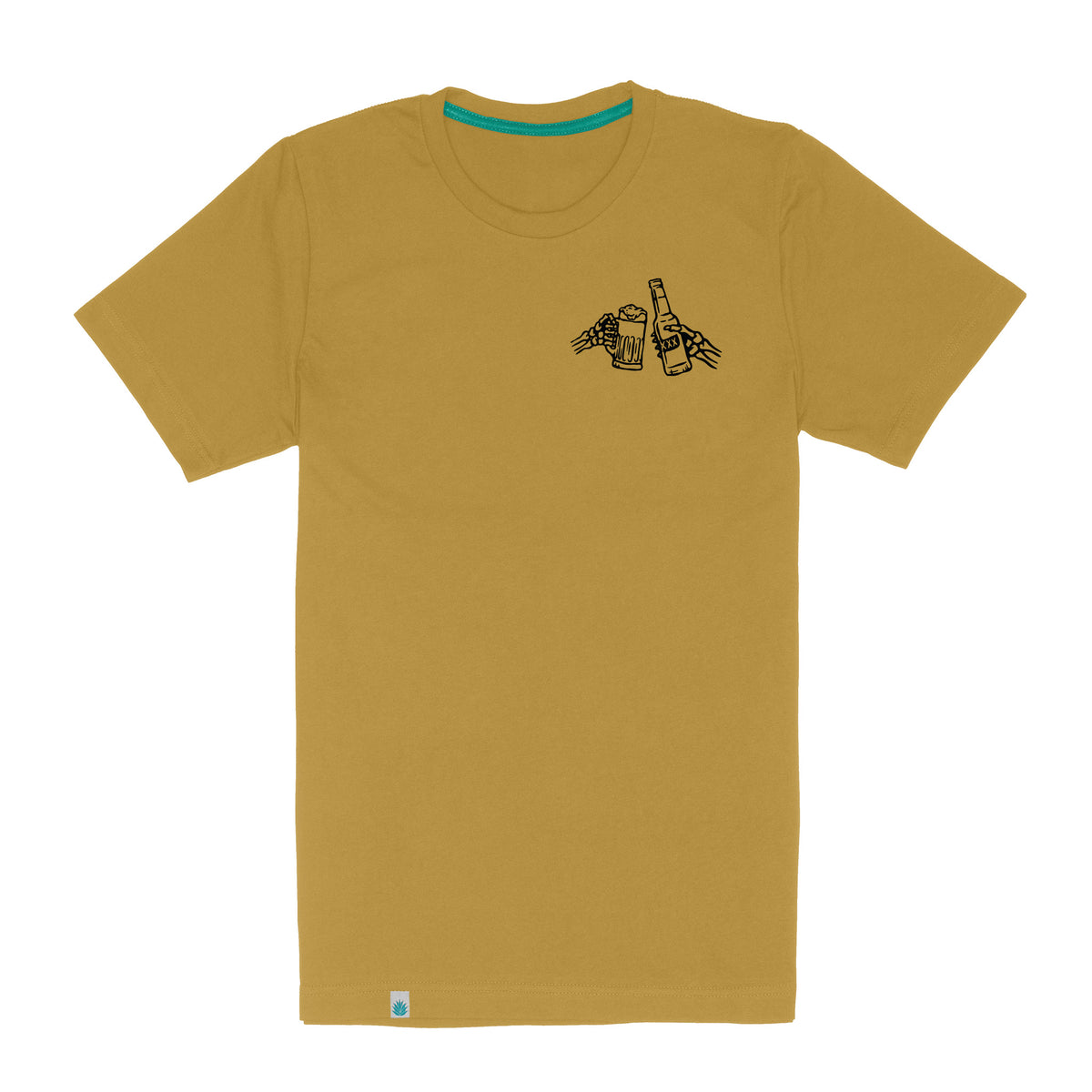 Shootin' Hand Salud T-Shirt - Goldenrod